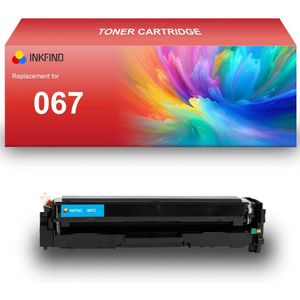INKFIND 067 Cyaan tonercartridge compatibel met Canon 067 Cyaan toner cartridge - 1-pack Cyaan