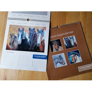 Verjaardagskalender Ton van der Weerden - kalenders - schilderijen - trekpaarden - 210 x 240 mm