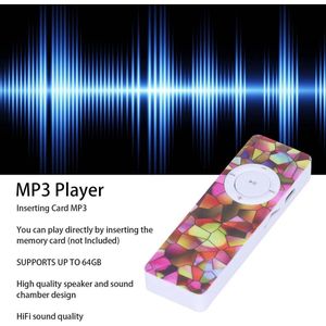 Schoolcadeau voor Kinderen - Draagbare MP3-speler met Ingebouwde Luidspreker (B, ondersteunt tot 64 GB)