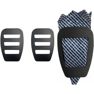 Brenzoos - Set van 2 zakdoekhouders voor heren voor bruilofts smokings - zwart - Accessoires voor heren - Zakdoek vastklemmen