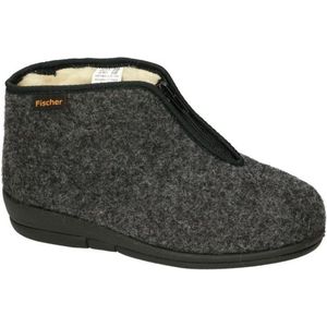 Fischer -Dames - grijs donker - pantoffels - maat 37
