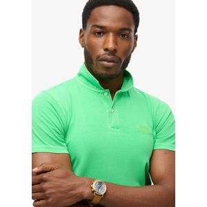 Superdry Essential Logo Neon Korte Mouw Poloshirt Wit S Man