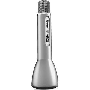 iDance Audio PM60 Bluetooth Party 3-in-1 Karaoke Microfoon Zilver - Karaoke Set