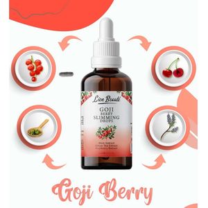 Lien Beaute Goji-Bessen Druppels ter ondersteuning van Gewichtsverlies - Dieet- en Detox - Goji Berry Slimming Drops - 30 ml