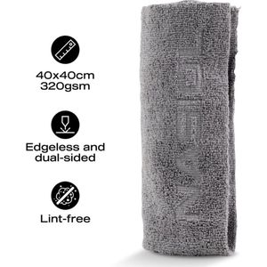 NASIOL - WIPE & BUFF - Interior, Polish & Coating Towel - Microfiber Cloth - GreyOrange