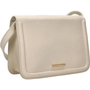 Fred De La Bretoniere Medium Crossbodytas / Schoudertas Dames - Leer - Lenny - Beige