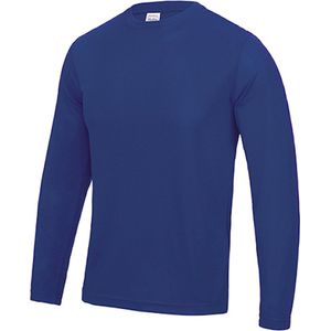 Unisex T-shirt met lange mouwen Cool T 'Royal Blue' - XL