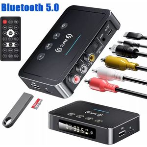 Ontvanger Adapter-NFC Bluetooth 5.0-ontvanger 3,5 mm AUX-cinch-aansluiting Hifi draadloze audioadapter - adventskalender 2025