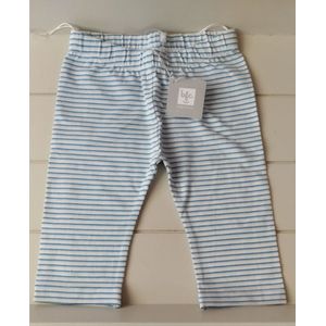 Babyface broekje blauw wit streep maat 62/68