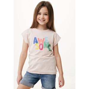 Mexx Short Sleeve T-shirt - Meisjes Kleding - Licht Roze - Maat 122-128