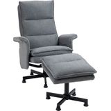HOMCOM - Massagesessel - Grijs - Met Voetsteun - 78L x 93B x 99H cm