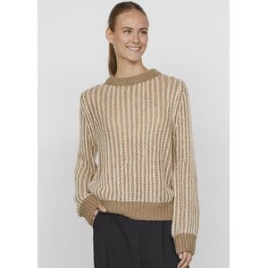 SISTERS POINT Libar-pu - Dames trui - Sand/Cream - Maat S