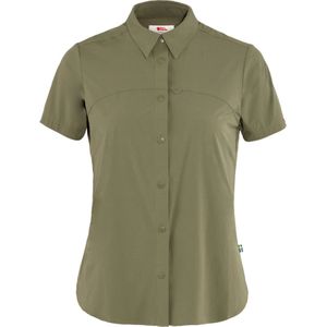 Fjallraven High Coast Lite Shirt SS - Outdoorblouse - Dames - Laurel Green - Maat XL