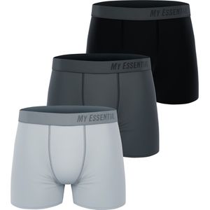 My Essential Clothing Basic Boxershorts Katoen Biologische herenshorts Ondergoed MYE1BCX3 Set van 3