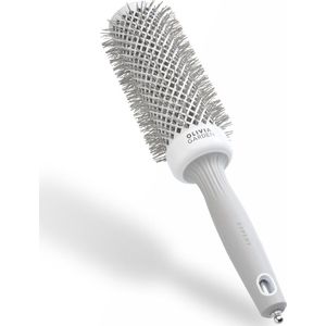 Ronde Haarborstel voor Blowout Styling - 45 cm - Wit en Grijs
