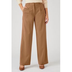 Damart - Pantalon wijd en soepel bi-stretch - Dames - Bruin - 52