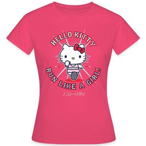 Hello Kitty Run Like A Girl T-Shirt Dames