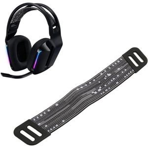 Hoofdtelefoon Hoofdband Riemen, Vervangende Hoofdbanden Riemen voor G733 voor G335, Bekabelde Gaming Headset Vervangende Band voor G733 voor G335 (Zwart grijs)