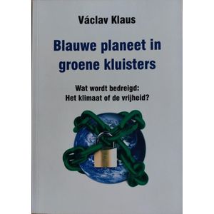 Blauwe planeet in groene kluisters