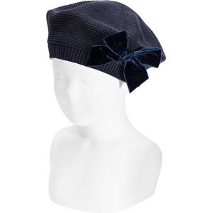 Cóndor Baret Velvet Strik | 50.104.010 | Navy/Donkerblauw | 6-12 mnd | maat XS