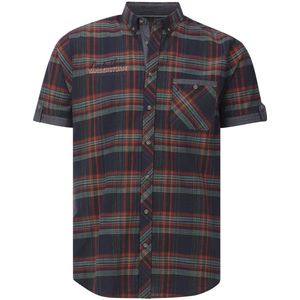 Jan Vanderstorm - Overhemd - Donkerblauw - Korte Mouwen