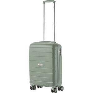 TravelZ Big Bars Handbagage koffer 55cm met TSA-slot - 35 Ltr Lichtgewicht reiskoffer - Olijf