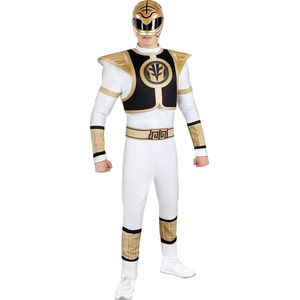 FUNIDELIA Wit Power Ranger verkleedpak - Kostuum voor mannen - Maat: L - Wit