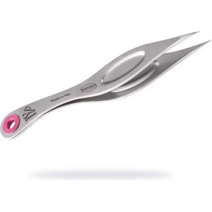 Premax Ring Lock Pincet -Punt -RVS- 9,5 cm Roze