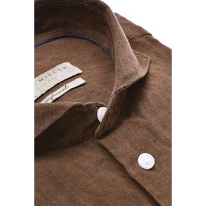 John Miller business overhemd bruin