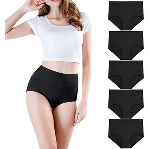 Hooggetailleerde Dames Slips | 5-Delige Set | 4keer-XL