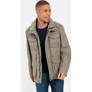 camel active Fieldjacket van puur katoen - Maat menswear-50 - Kakigroen