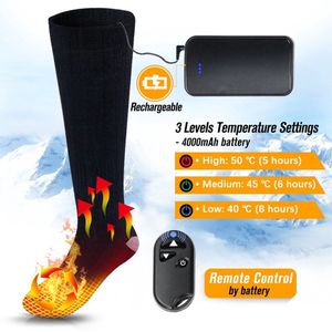 Verwarmde Sokken PRO- Elektrische Sokken- Thermo Sokken- Oplaadbare Accu- USB-oplaadbaar- 3 Warmtestanden- one size- Groot verwarmingselement