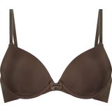 Hunkemöller - Voorgevormde Beugel Bh Plunge - Bruin - Dames Lingerie