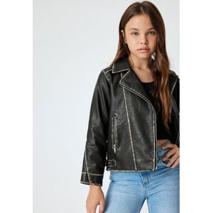 Imitatieleer Motorrijder Jasje