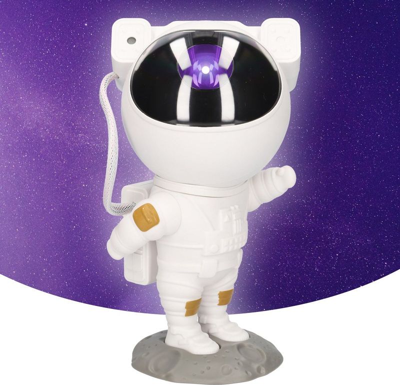 Sterren projector - Astronaut beamer - Beamer voor een mooie Sterrenhemel - Krachtige LED lamp - Verstelbaar - Compact formaat - Wit
