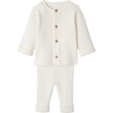Set met Shirt en Broek voor Baby's - Wit - Gebreide Babyset