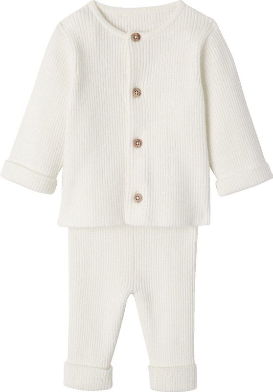 Set met Shirt en Broek voor Baby's - Wit - Gebreide Babyset
