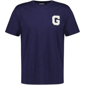 Gant Graphic T-shirt Met Korte Mouwen Blauw M Man