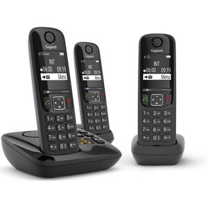Landline Telephone Gigaset AS690A Trio Black GEEN ONDERSTEUNING IN NEDERLAND