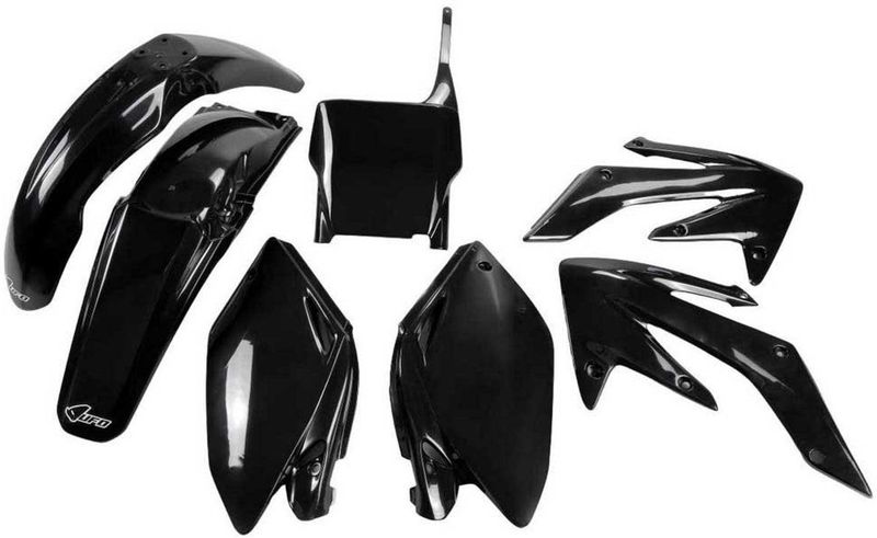 Ufo - Hokit104-001 - Plastic Set - Zwart - Voor Honda CRF 250R 2004-2005