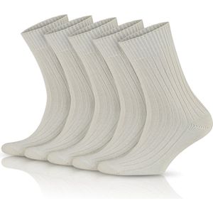 Biologische Katoen Sokken-5 paar-Linnen Sokken-Maat 35-37