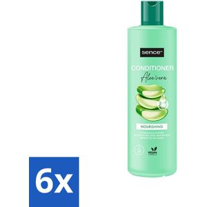 6 x Sence - Aloë Vera - Shampoo - Verzachtend - 400 ml - Aloë Vera Shampoo - Verzachtende Shampoo - Haarverzorging - Droge Haar - Beschadigd Haar
