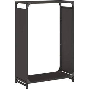 vidaXL - Brandhoutrek - 60x28x90 - cm - koudgewalst - staal - zwart