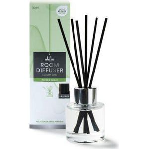 Alefia | Geurstokjes | Huisparfum van 50 ml in de geur Floral & Sweet - Luxury Home Perfumes