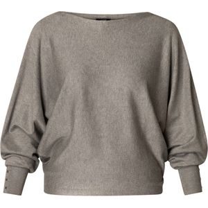 YEST CURVE Roel Essential Tops - Dark Grey/Melange - maat X-0(44)