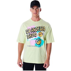 New Era - Retro Graphic - T-shirt - Groen - Korte Mouwen