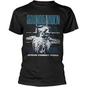 Soundgarden Heren Tshirt -L- Jesus Christ Pose Zwart