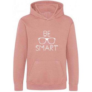 Be Friends Hoodie - Be Smart - Kinderen - Roos - Maat 1-2 jaar