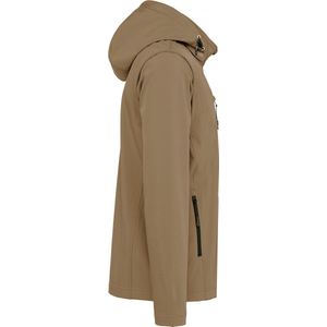 Kariban 3-laagse uniseks softshelljas met afneembare capuchon en mouwen K422 - Camel - 3XL