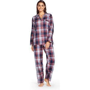Flanellen doorknoop pyjama Comtessa - Maat 40